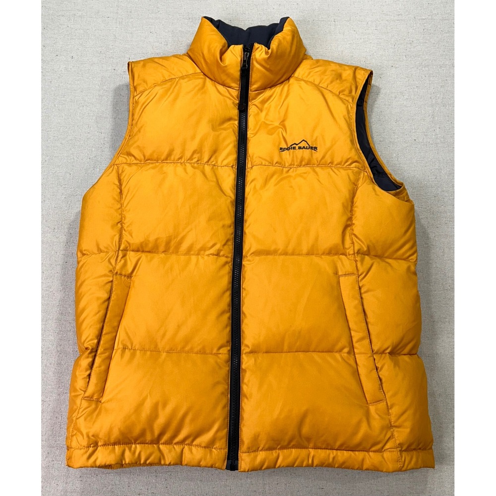 Eddie Bauer Men's Small Premium Goose Down Puffer Vest Outdoor Ski Snowboard